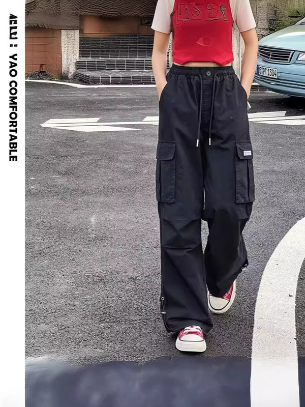 女の子の服装のズボンの2025の新型の夏服の韓国版の洋気の中で大きい子供の純綿の女子学生のレジャーのズボンのファッションのクールな服装|undefined