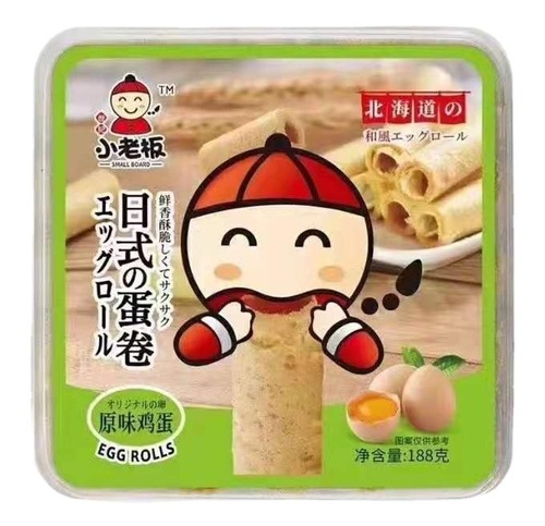 Century Little Boss Japanese Egg Roll Hokkaido Style Egg Roll Soufflé 188g Casual Baking Internet Celebrity Snacks