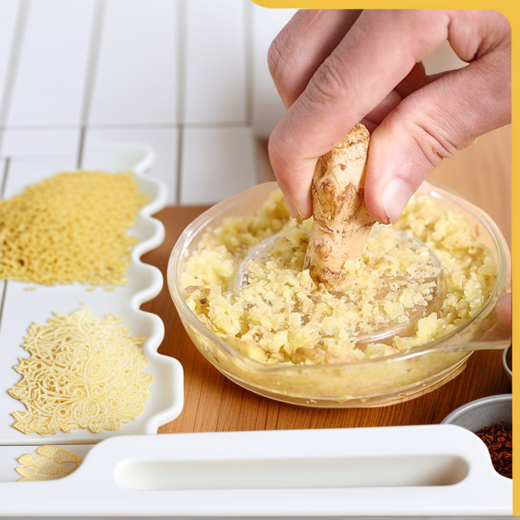 Multi-functional Household Garlic Mashed Bowl Ginger Mashed Garlic Grinding Bowl Garlic Scraping Kitchen Milk Grinder Ginger Grinding Ginger Mashed Ginger Artifact