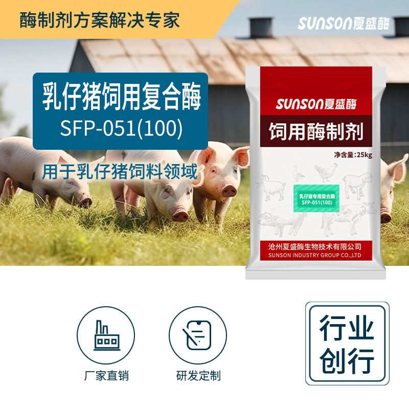夏盛 乳仔猪用复合酶051100浓缩型饲料添加剂 仔猪消化生长酶制剂