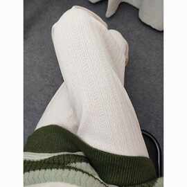 麦穗纹阔腿裤女秋冬高腰垂感雪尼尔小个子宽松显瘦直筒休闲裤