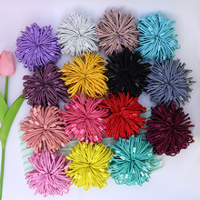 糖果色高弹力皮筋儿童头绳半成品百搭通勤皮筋扎马尾丸子头饰批发