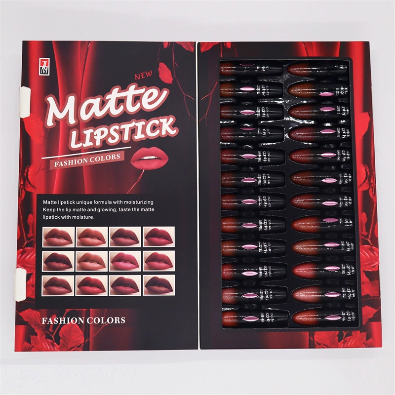 Матовая помада Lipstick Tylai увлажняющая, портативная ручная помада-румяна, 24 оттенка