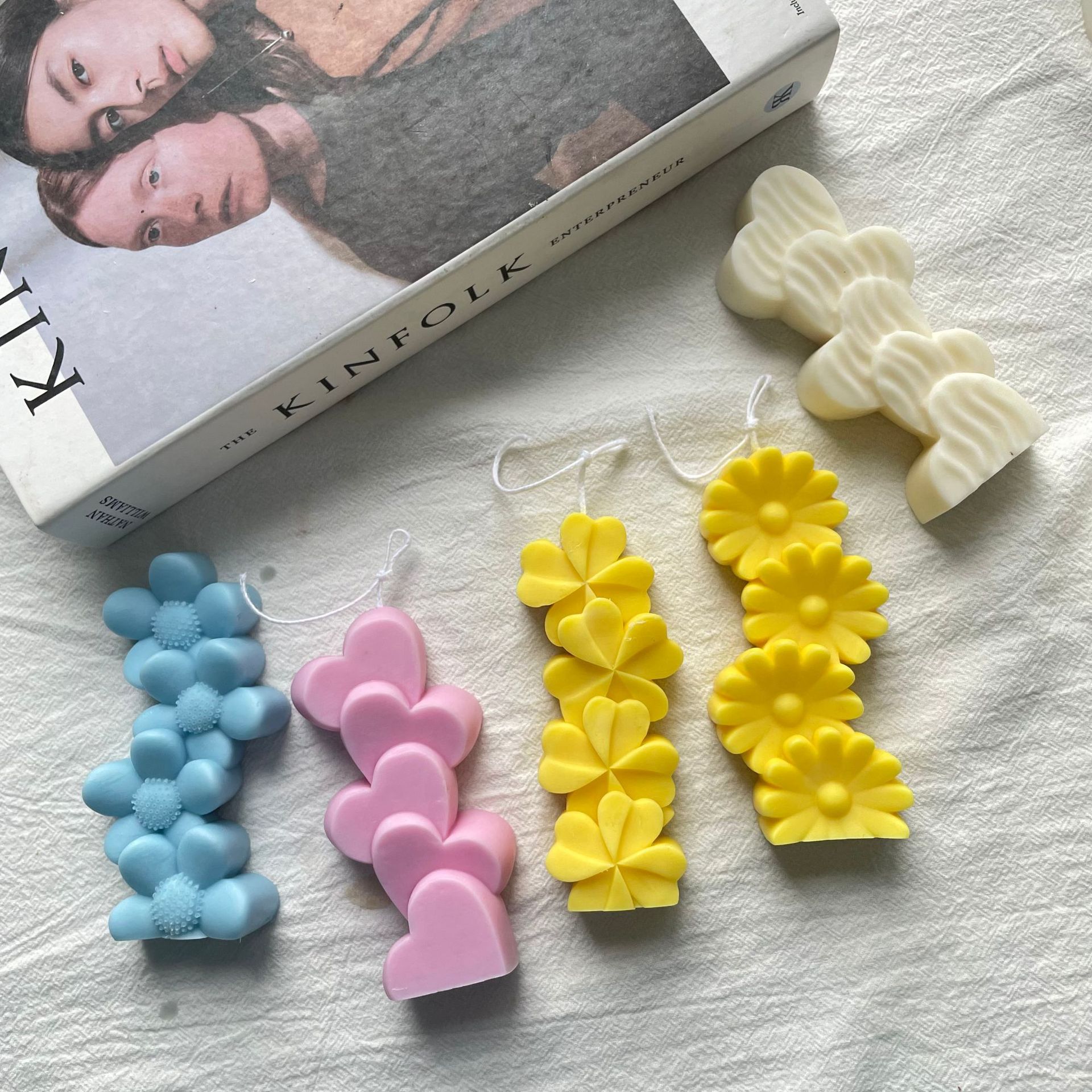 Nuevo Sol flor amor aromaterapia vela molde de silicona Margarita trébol cristal epoxi abrasivo herramienta