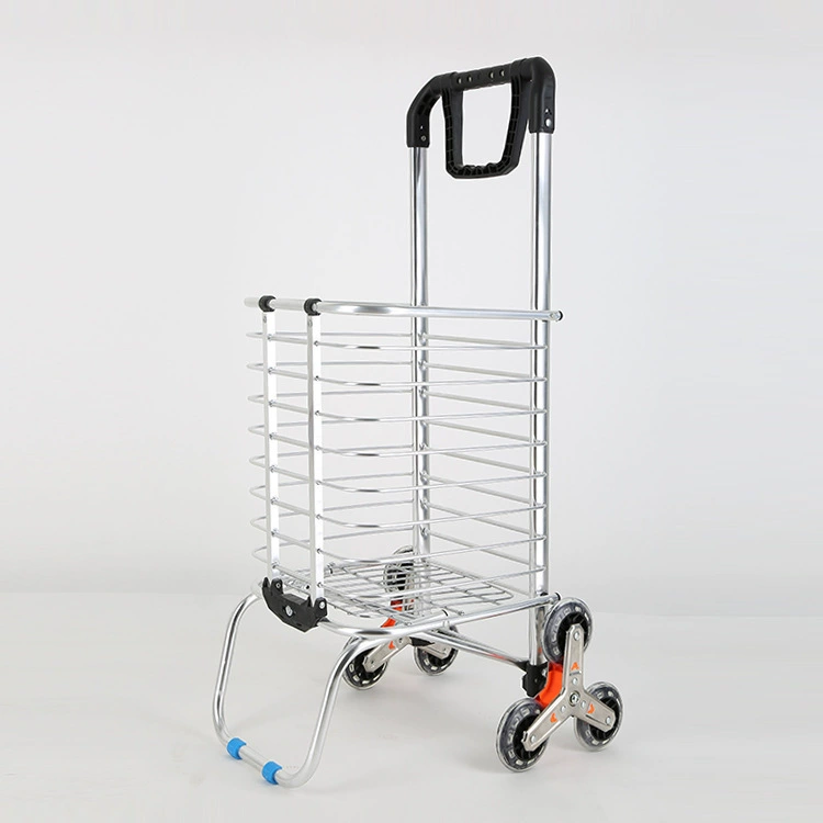 Прямые поставки с фабрики тележка из алюминиевого сплава домашняя Тележка для покупок продуктовая Тележка Складная ручная тележка для покупок