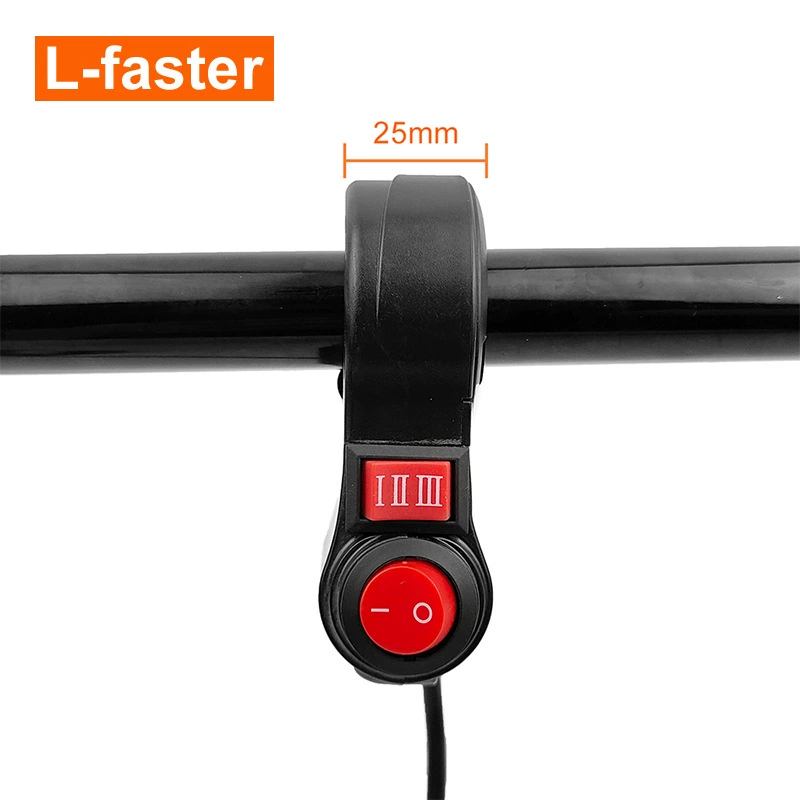 Электромобиль Универсальный регулятор скорости набора пальца + три скорости + длина линии переключателя 2 м ручка большого пальца 22 мм руль применим