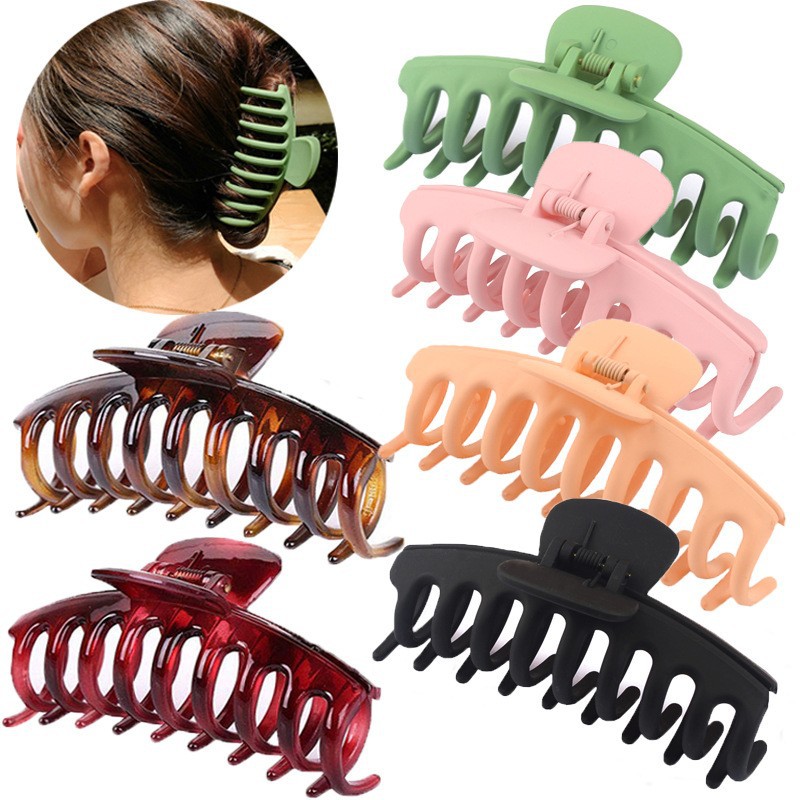 Amazon Hot Scrub Large Hair Shark Clip Keel Hair Clip Bathing Hair Clip Ponytail Clip Hair Accessories