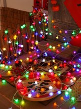 玫瑰花户外防冻太阳能彩灯房间卧室装饰春节彩灯结婚院子布置