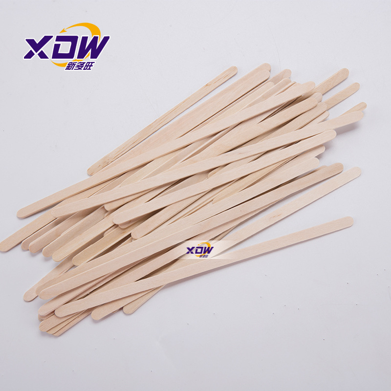 Paja fabricante de café de paja de café palo de café embalaje independiente paja desechable café barra de agitación bolsa de papel de madera