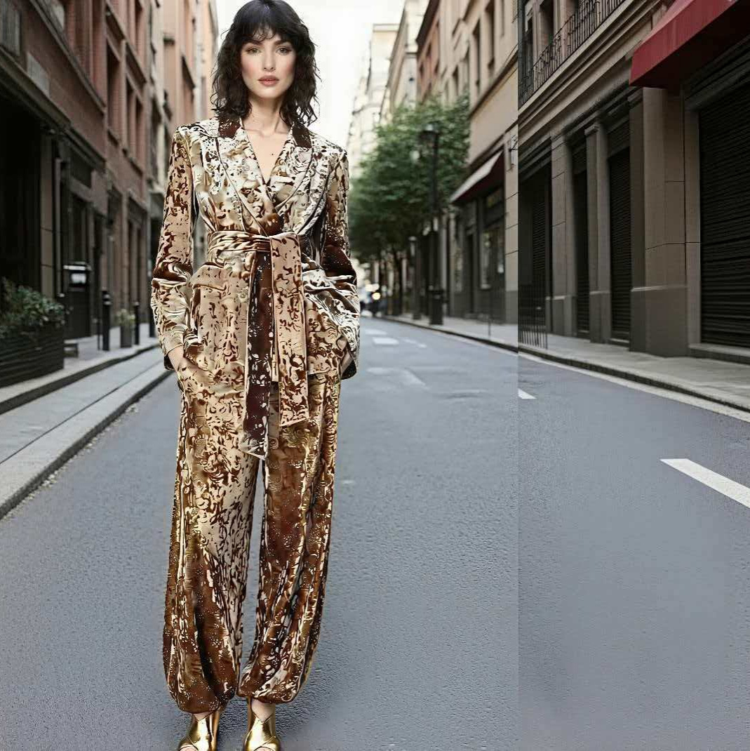 autumn fashionable metal velvet swan