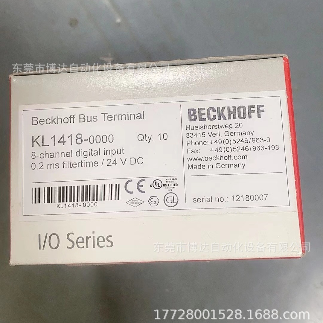 倍福BECKHOFF模块 KL1418 全新原装现货实拍议价