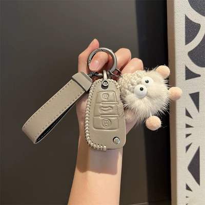 Car key bag – q2l high-end a4/a5/a6/a7/a8 buckle - audi-d-elephant-gray-simple-with-explosive-head