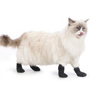 Pet Home Shoe Covers for Bathing, Feeding Medicine and Injections, Cat Foot Covers, Anti-Scratch, Soft and Warm Cat Shoe Covers, Pet Shoes