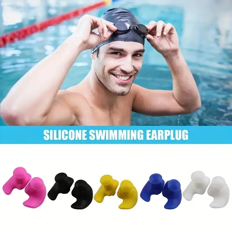 Cross-Border Amazon Temu Swimming Earplugs Silicone Earplugs for Adults and Children Professional Spiral Waterproof Earplugs in Stock