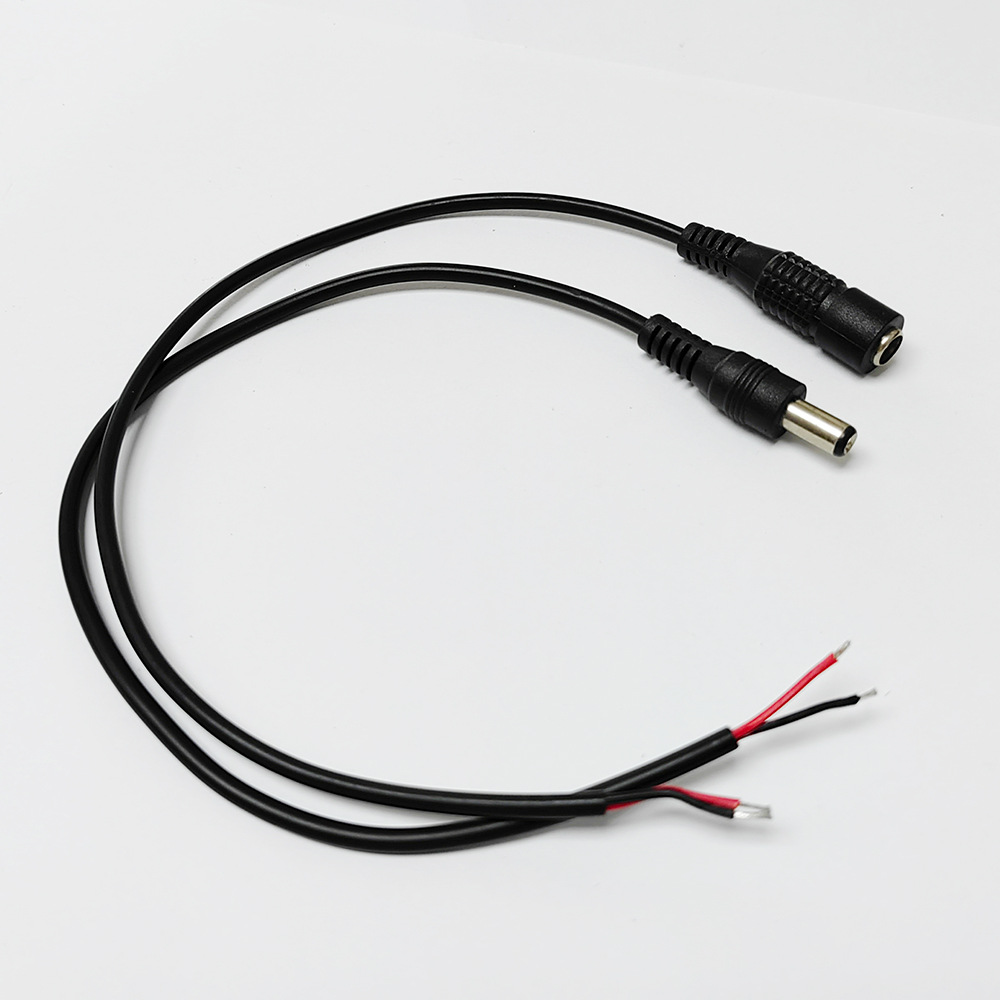 Direct factory supply DC power cord 5521 male and female single head 2.5mm2 DC extension connection cord
