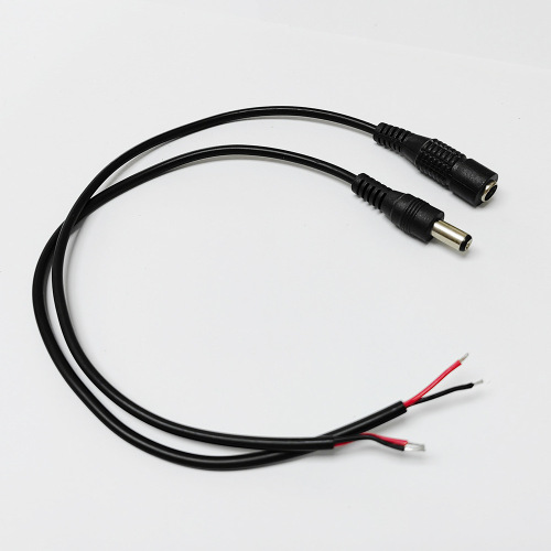 Direct factory supply DC power cord 5521 male and female single head 2.5mm2 DC extension connection cord