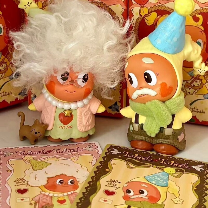 Heart-Pounding Star People Together: Whiteheads Grow Old Together Series Blind Box Whiteheads Elderly Trendy Toy Figurine High Quality