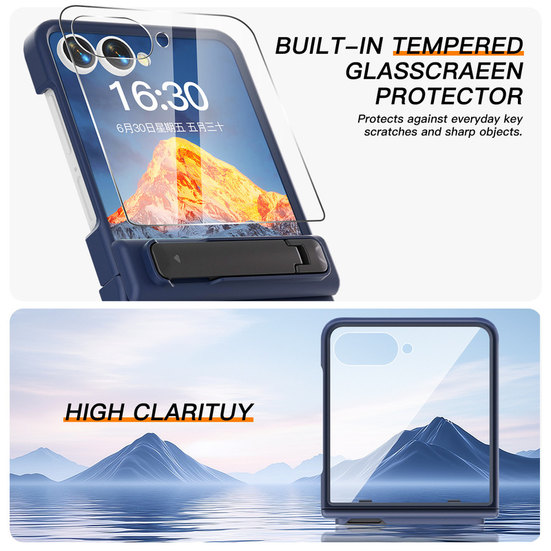 Samsung Flip 30% off スタックスタンド携帯電話 Samsung Flip6 シェルとフィルム一体型携帯電話ケースに適しています。|undefined