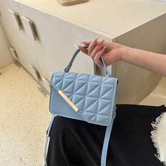 2023春夏新款時尚菱格手提單肩斜挎小方包包女包支持大量批發混批