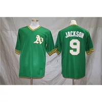 Бейсбольный костюм трикотаж спортивная команда Oakland Athletics Мужская вышивка фанатская версия элитного бейсбольного трикотажа