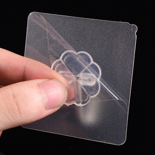 Wholesale transparent punch-free adhesive hook strong traceless invisible hook small hook behind wall door sticky hook
