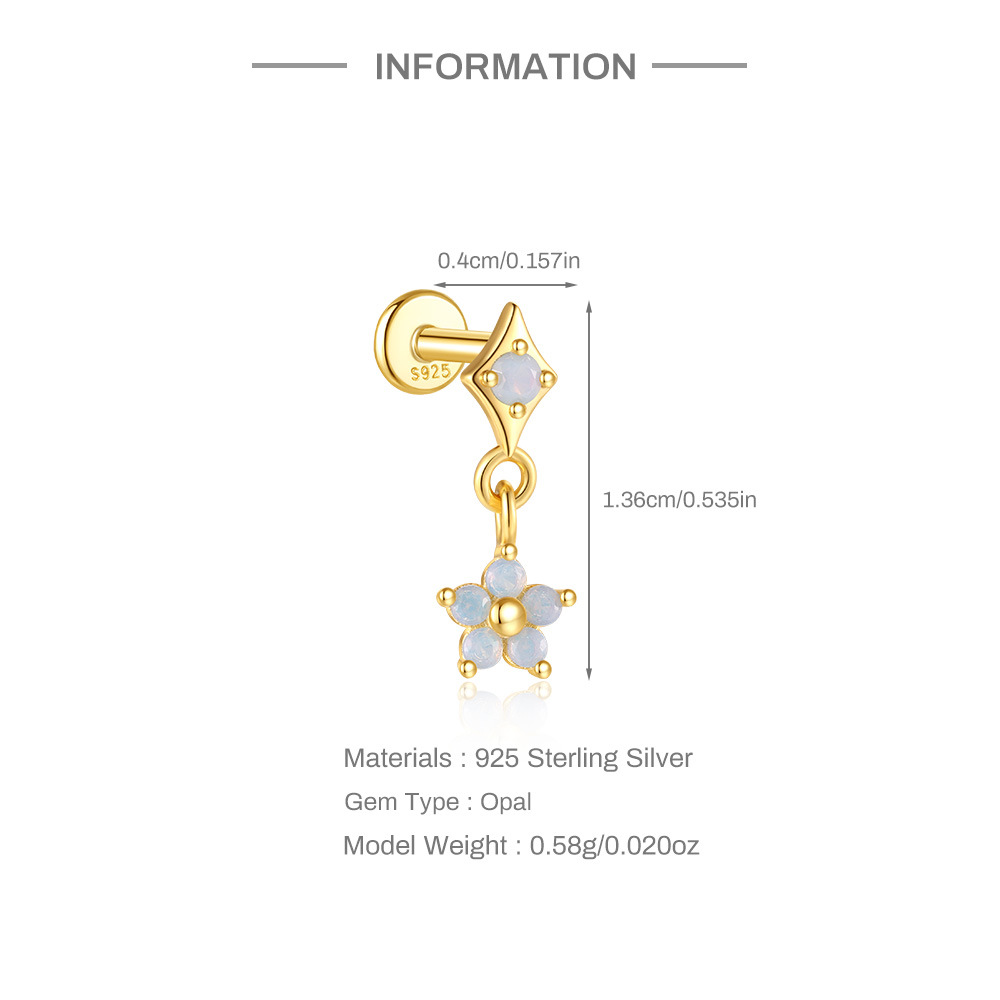 1g Weight Zircon Inlay Material Ear Studs Classification Ear Cartilage Rings & Studs Piercing Type 1 Piece Quantity Daily Occasion 925 Sterling Silver Material Geometric Pattern All Seasons Season Unisex Gender Elegant, Simple Style Style 1 Piece Ear Cartilage Rings & Studs Elegant Simple Style Geometric 925 Sterling Silver Zircon Ear Cartilage Rings & Studs 3