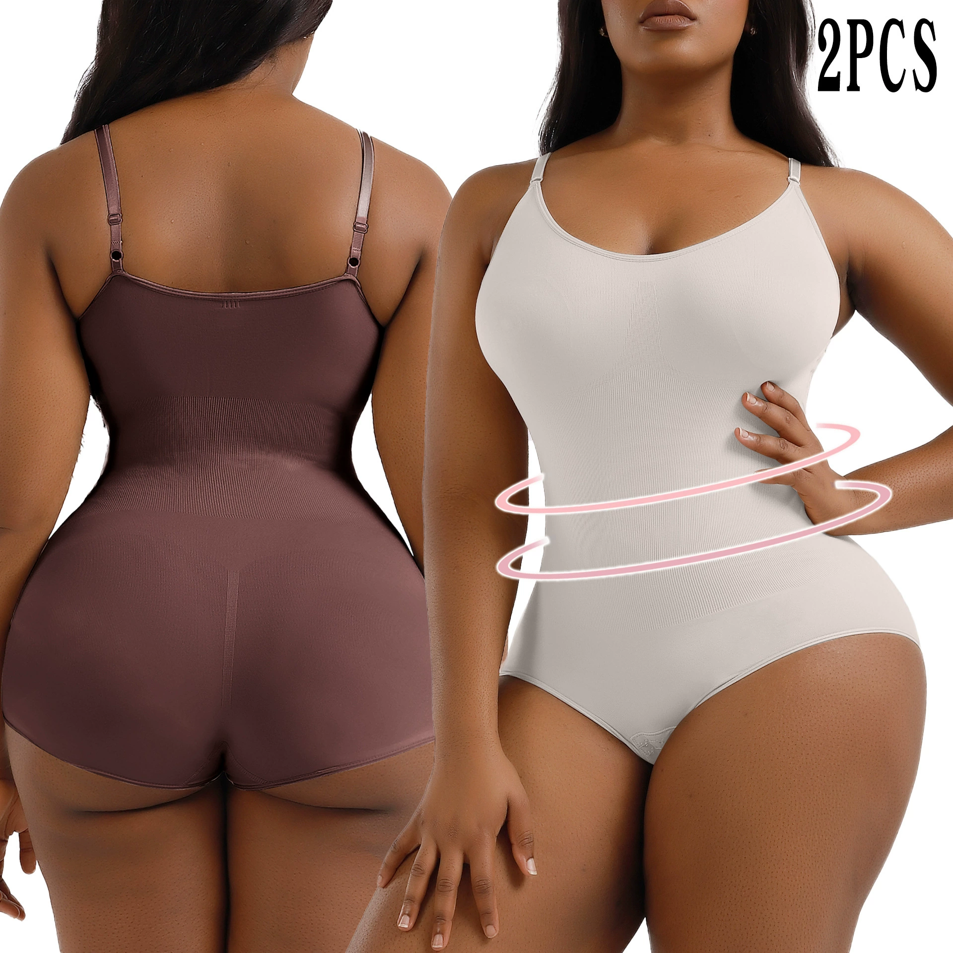 Постpartum Shapewear Bodysuit, European Style, Plus Size, Hip-Lifting Support