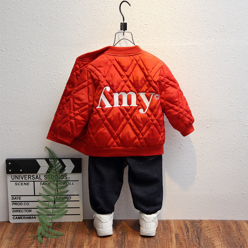 Capa de algodón para niños, chaqueta de invierno, chaqueta de lana, uniformes escolares para niños y niñas, chaqueta de béisbol caliente