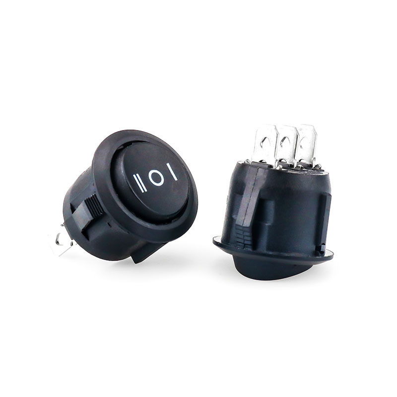 KCD2船型开关三档 3脚3档 圆形船型开关三档