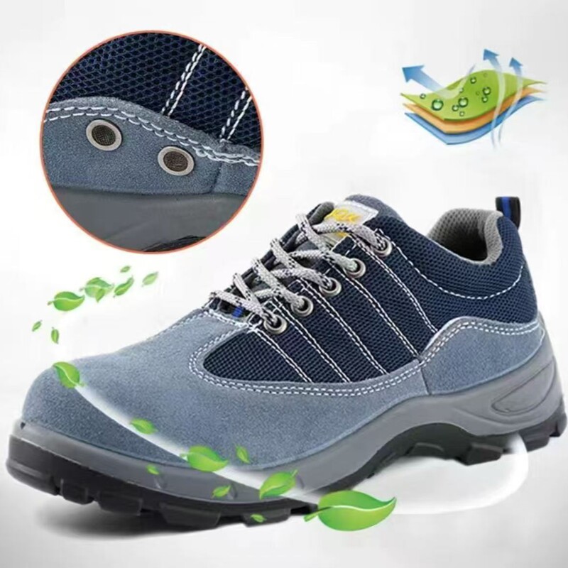 Four Seasons Breathable Safety Protection Labor Protection Shoes Men's Solid Sole Wear-resistant Lightweight Non-slip Anti-smashing Anti-stab Safety Work Shoes Four Seasons Breathable Safety Protection Labor Protection Shoes Men's Solid Sole Wear-resistant Lightweight Non-slip Anti-smashing Anti-stab Safety Work Shoes