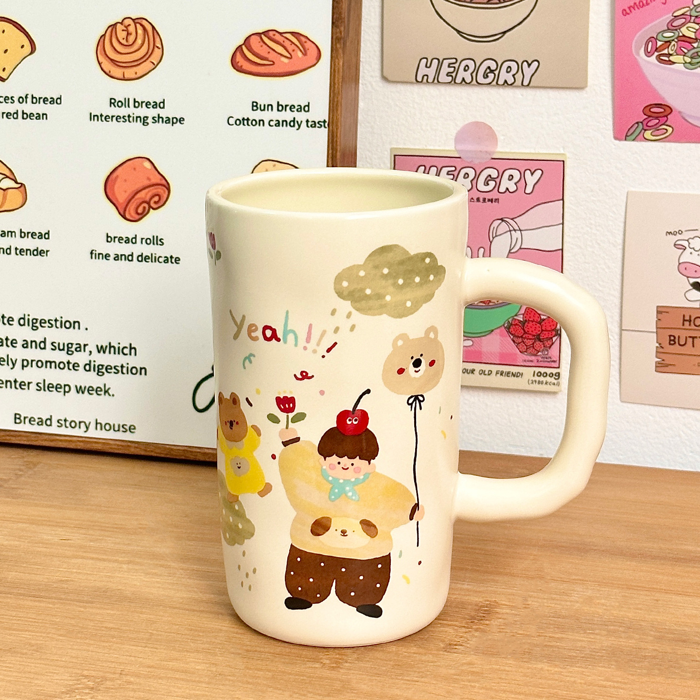 Tazas de cerámica de gran capacidad copas de agua caseras de alto valor facial tazas de paja de oficina regalos de cumpleaños mujeres