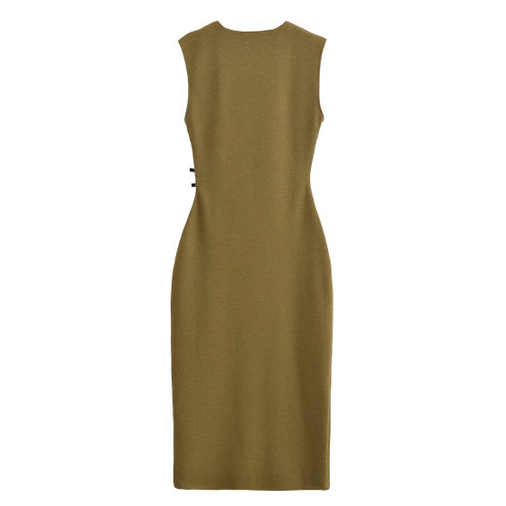 Spring 2025 New Women's Clothing European and American Style Fashion Round Neck Sleeveless Simple Midi dress 3644164