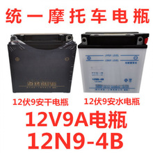 摩托车电瓶12V9A电瓶12N9A干电瓶12V9A水电瓶太子电瓶三轮车电瓶