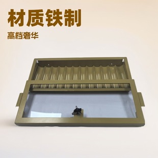 Qinlong Hot-Selling Metal Gold 12-Grids 600-Piece Poker Chip Box Manufacturer Directly Supplies Casino-Specific Chips
