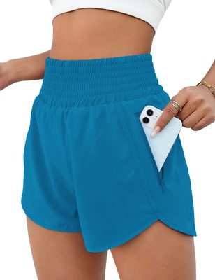 Ladies motion shorts Paige run yoga False two Emptied Gym elastic Physical exercise Show thin Tight trousers