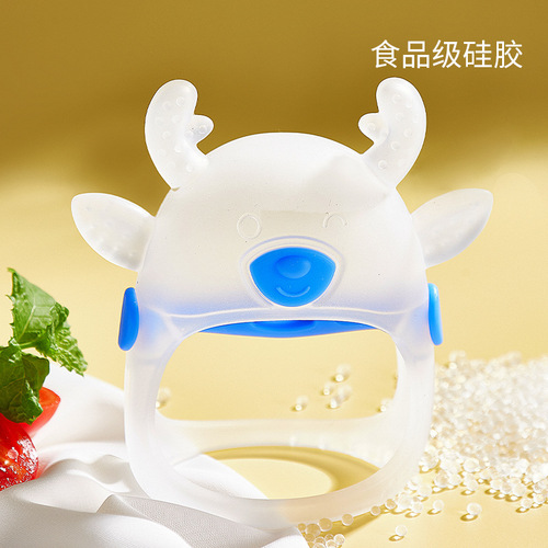 Newborn Deer Teether Silicone Baby Food Grade Teether Baby Molar Stick Teether Toy Manufacturer Wholesale