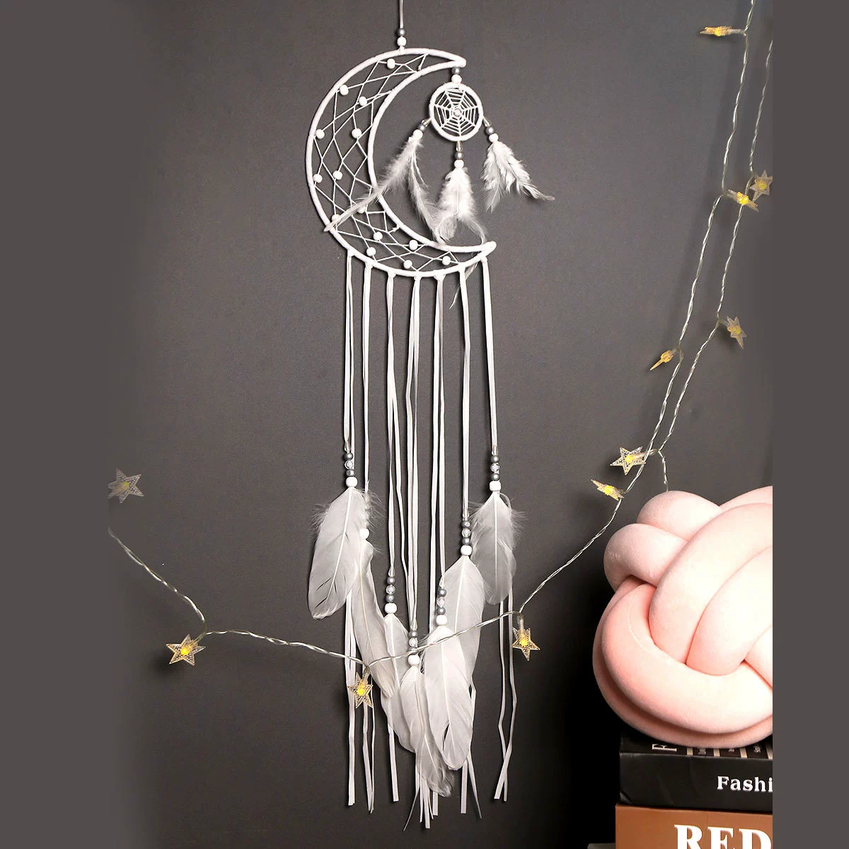 Полумесячная Хинсин дом decoration Dream Catcher Харадзюку оформление стенное подвесное фанера Dream Catcher Dream Network подвеска