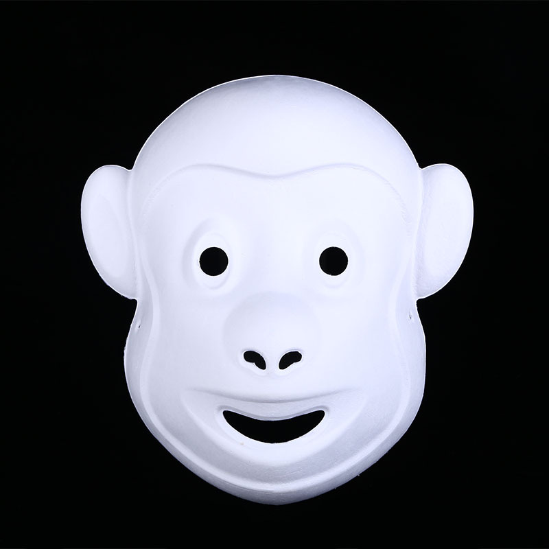 Máscara de zorro de papel maché – DIY, para pintura/teatro/Halloween