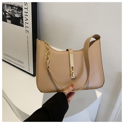 High-end niche bag women's  autumn and winter new ins shoulder armpit bag retro French fashion commuter bag