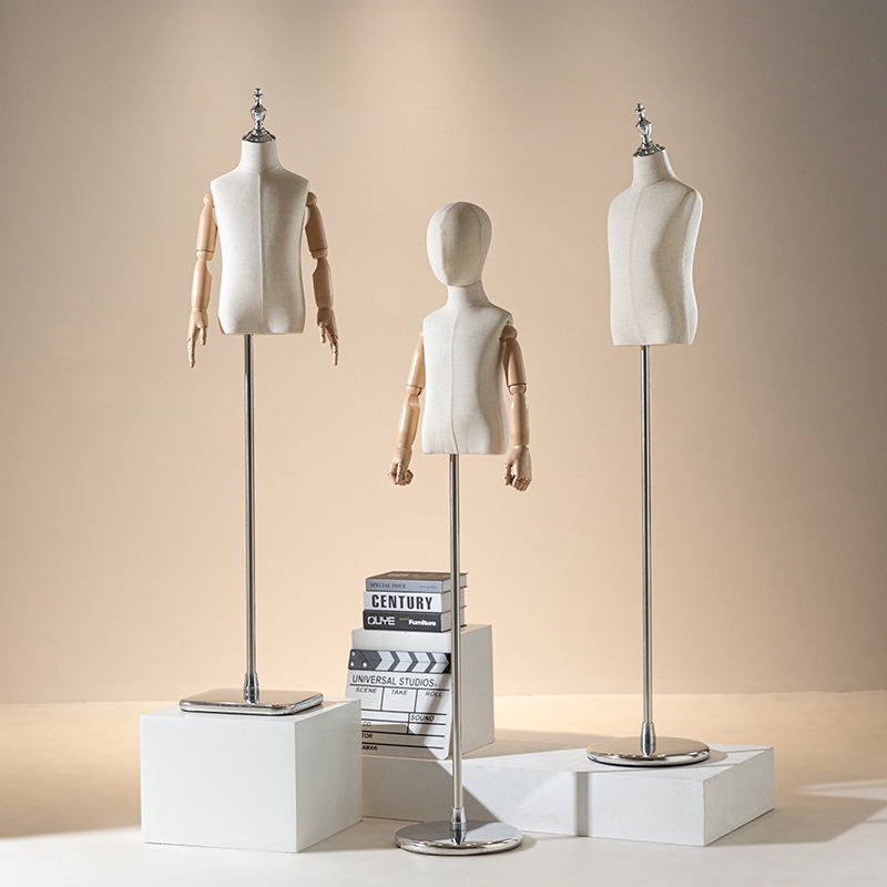 Children's Model Rack Clothing Window Props Boys and Girls Children's Model Doll Full Body Children's Clothing Store Children's Clothing Model Display Rack