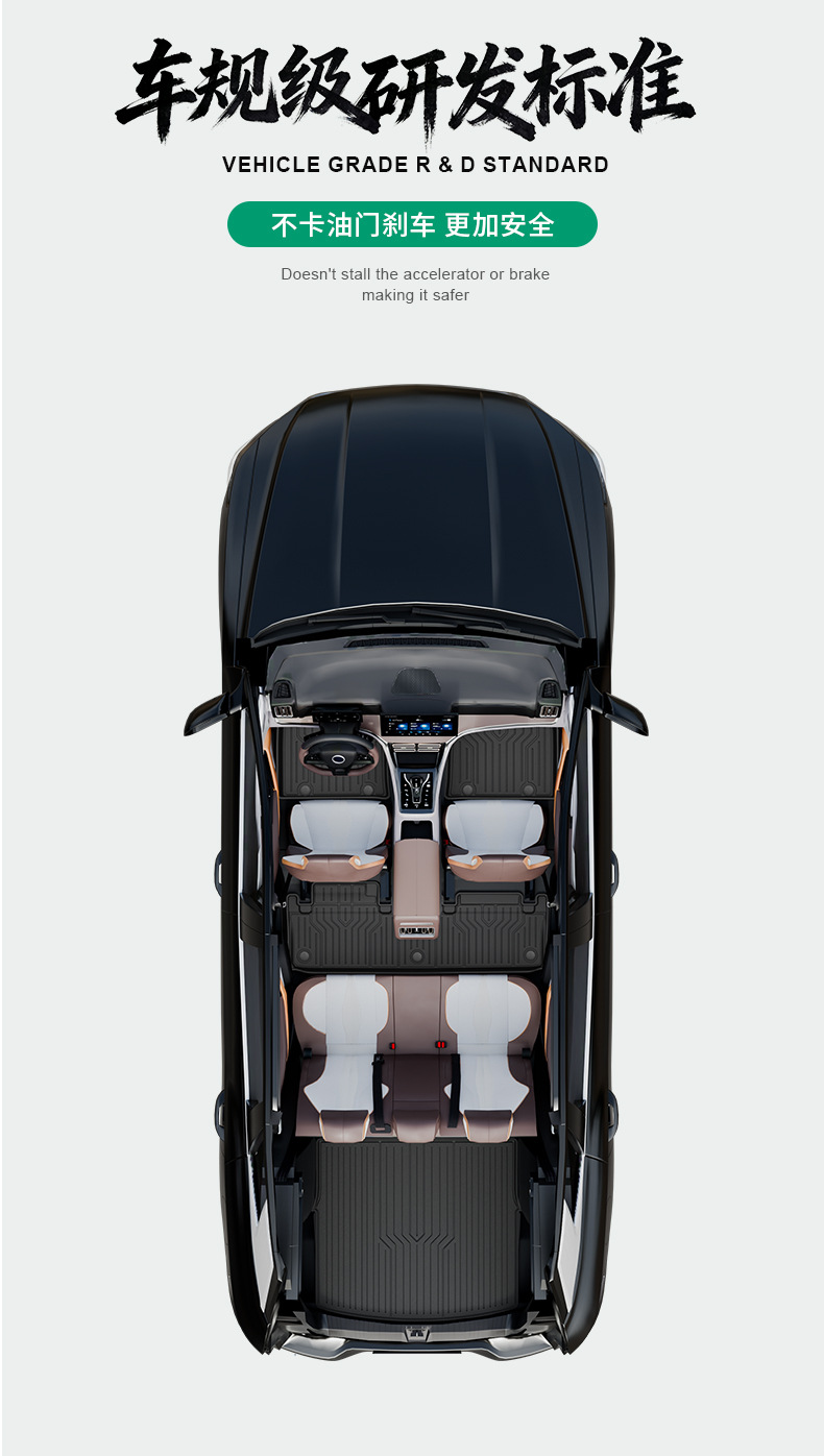 Suitable for BYD, TPE custom-made car mats, automotive-grade craftsmanship, eco-friendly material, zero formaldehyde, non-slip and wear-resistant