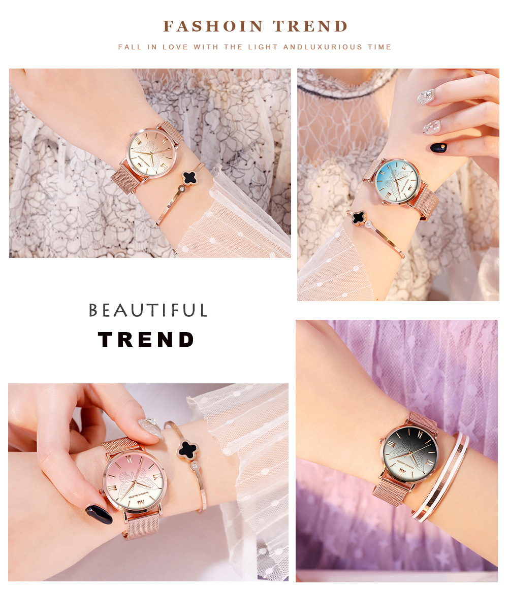 Elegant Business Gradient Color Butterfly Quartz Women's Watches display picture 21