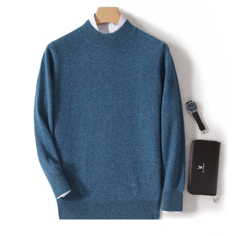 Demi-season woolen elite keep warm knitted sweater for leisure, plus size