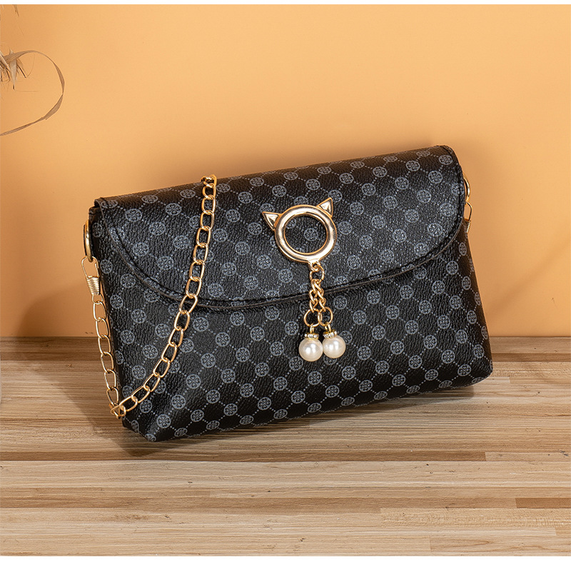 Animal, Grid Pattern All Seasons Season Women's All Seasons Pu Leather Elegant Shoulder Bag