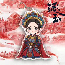 逐玉张凌赫田曦薇周边q版小挂件亚克力眼睛条钥匙扣学生书包挂饰