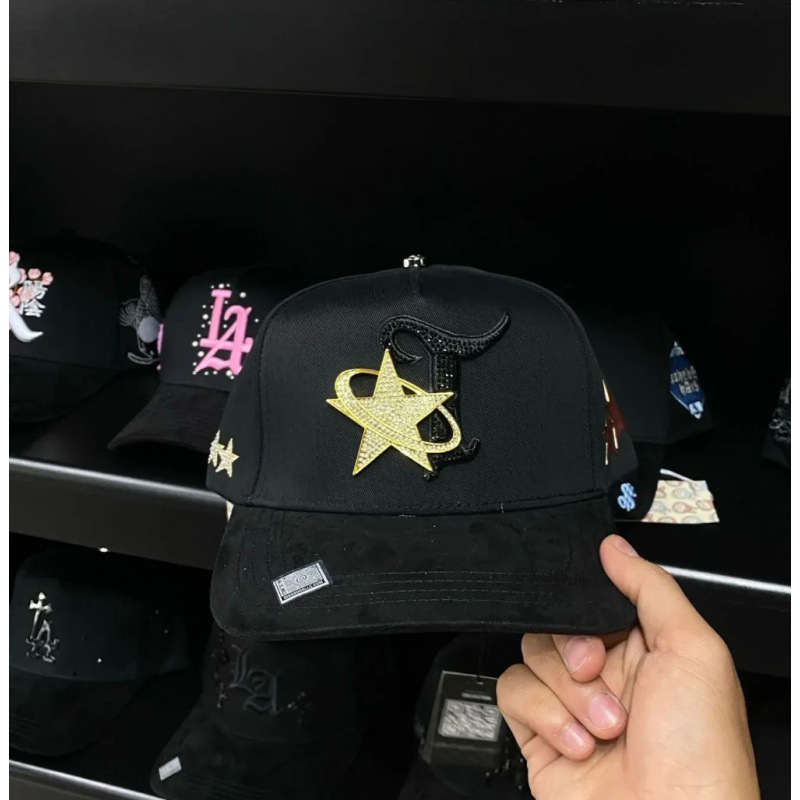 Tendencia transfronteriza hip hop Dandy Dandy sombrero con letras de diamante sombrero de pato doblado a lo largo del sombrero de béisbol image 94