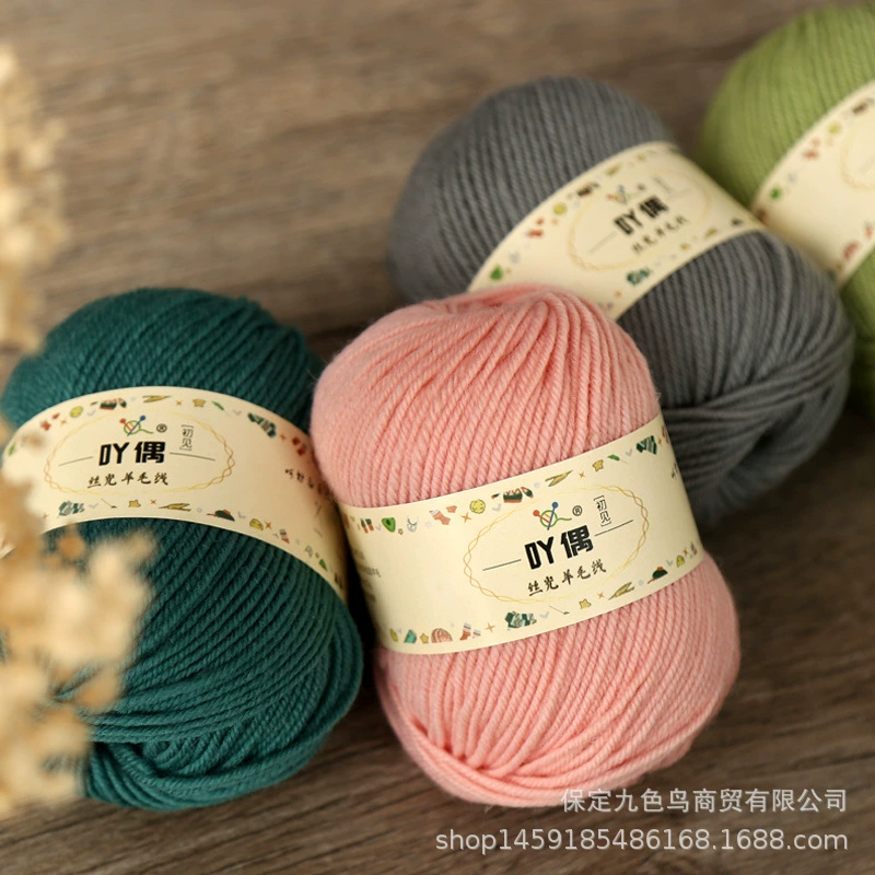 Девятицветная птица акридин впервые увидела мерсеризованую шерсть 100% 4 свитера ручной работы