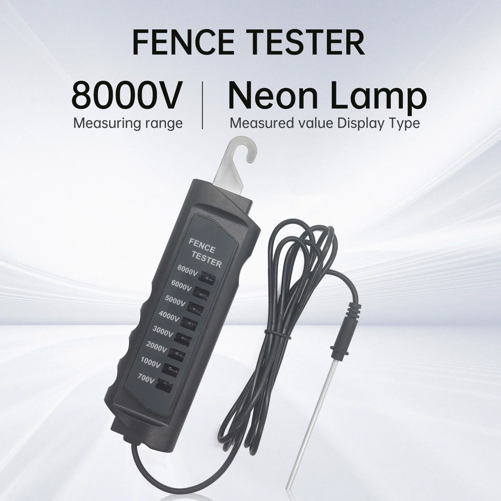 Новый тестер напряжения для ограждений FT-891, 700-8000В, детектор импульсного напряжения для электронных изгородей