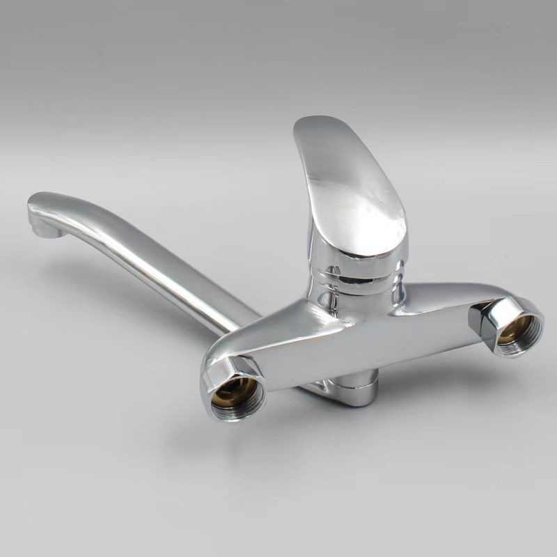 Two-hole concealed installation of Jishi Duo mixed water kitchen balcony faucet, wall-mounted concealed installation of cold and hot sink faucet manufacturer undefined