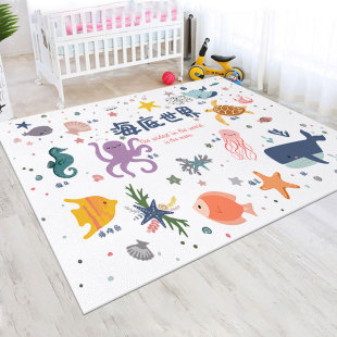 Living room carpet waterproof erasable disposable household bedroom large-area full-bed girl children's floor mat cartoon coffee table blanket